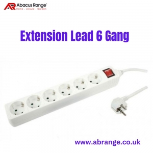 Expand Your Power Reach with Our 6-Gang Extension Lead
